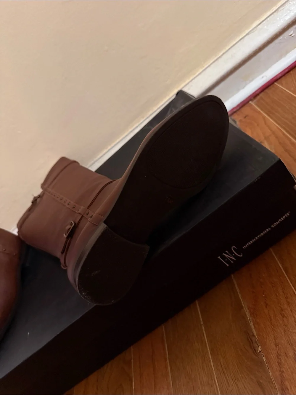 INC International Concepts Chestnut Brown Over-the-Knee Riding Boots